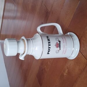 Vintage Potters Canadian  Wiskey Decanter Jug and cork